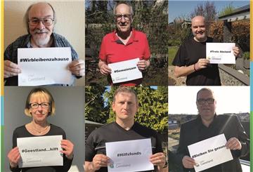 Zustimmung für den Hilfsfonds bei Ratsmitgliedern und Verwaltung (von links oben nach rechts unten): Dietmar Michalke, Steffen Tobias, Andy Schröder, Christine Sturmheit, Claus Seebeck und Bürgermeister Thorsten Krüger.