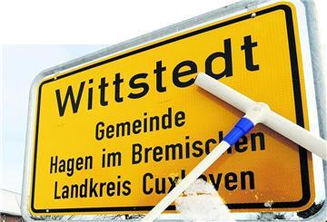 Ortsschild Wittstedt